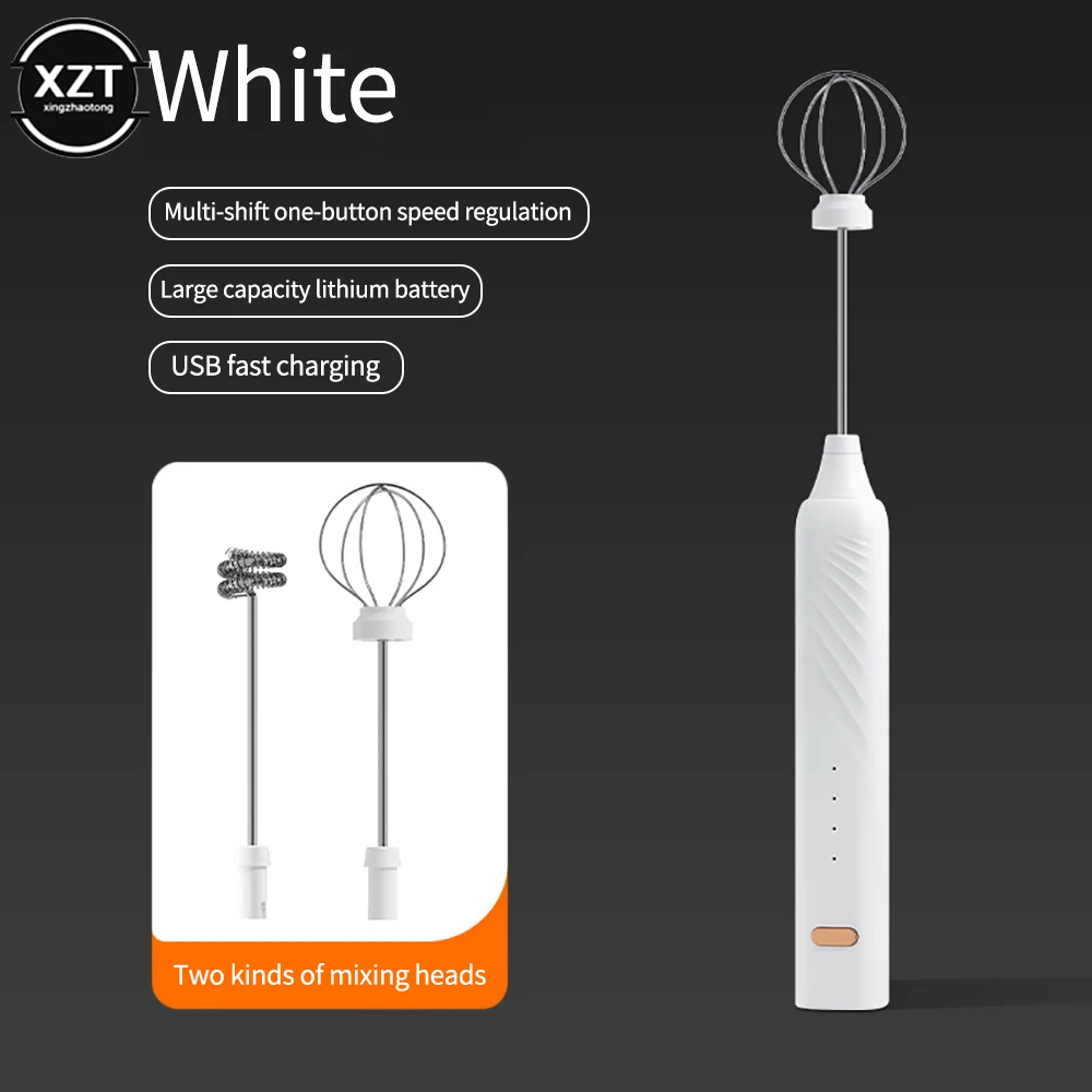 Misturador elétrico de mão elétrico leite frother usb recarregável ovo liquidificador cozinha ferramentas ferramentas cozimento