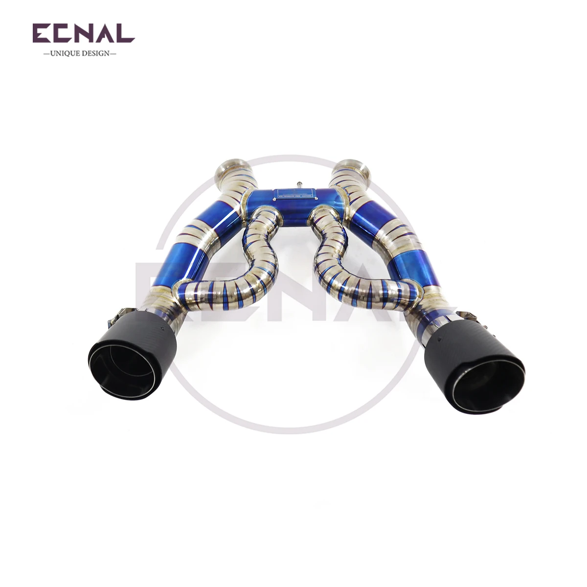 Ecnal Exhaust Sport Pipe without Valve for Mclaren 650S 12c mp4 3.8T to 675LT Titanium Alloy Exhaust Axle-back System view 3