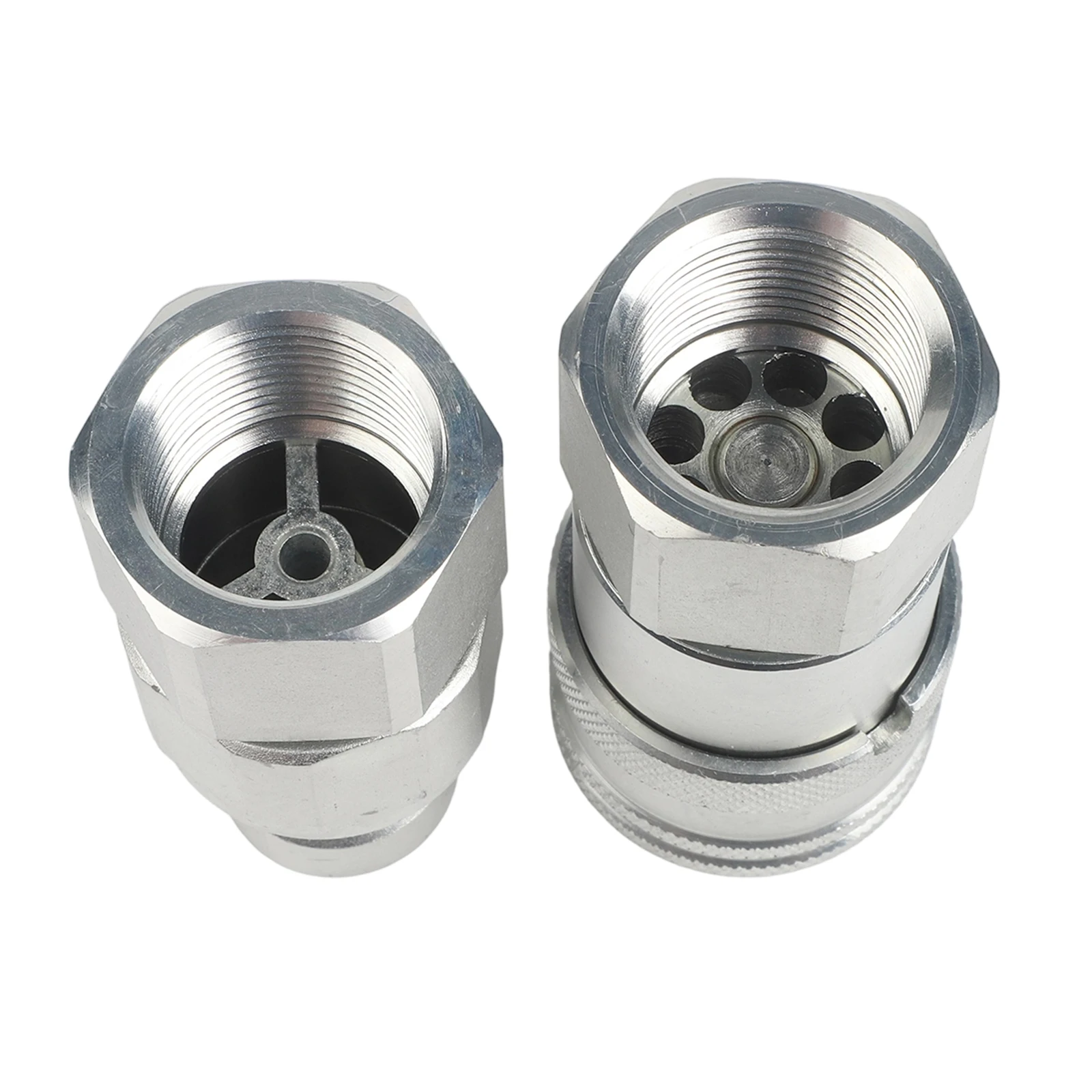 Convenient Hydraulic Quick Connector with Flush Valves and Positioning Holes for bsp NPTG14 NPTG38 NPTG12 NPTG34 NPTG1