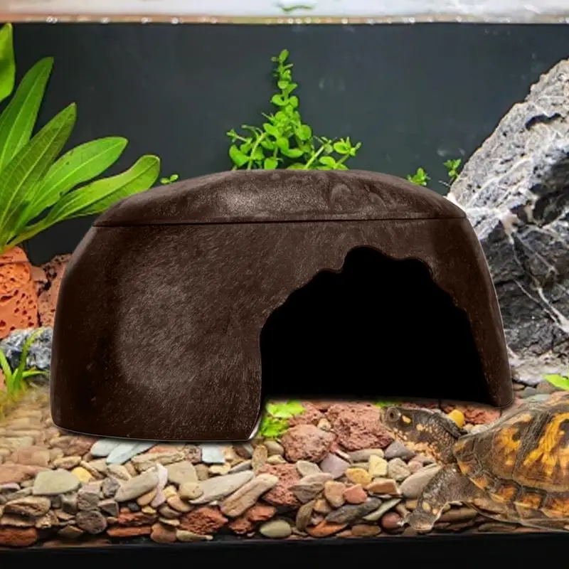

Gecko Hides Reptile Shelter Small Lizard Humidify Habitat Decor With 3 Sinks For Gecko Bearded Dragon Snake Turtle Frog