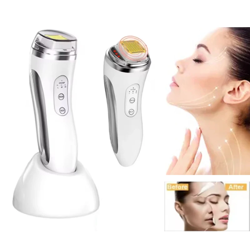 جهاز العناية بالوجه يعمل بموجات الراديو تردد جهاز رفع الوجه نقطية جهاز تدليك لمراكز التجميل المنزل مزيل التجاعيد شد الجلد آلة تدليك الوجه #1