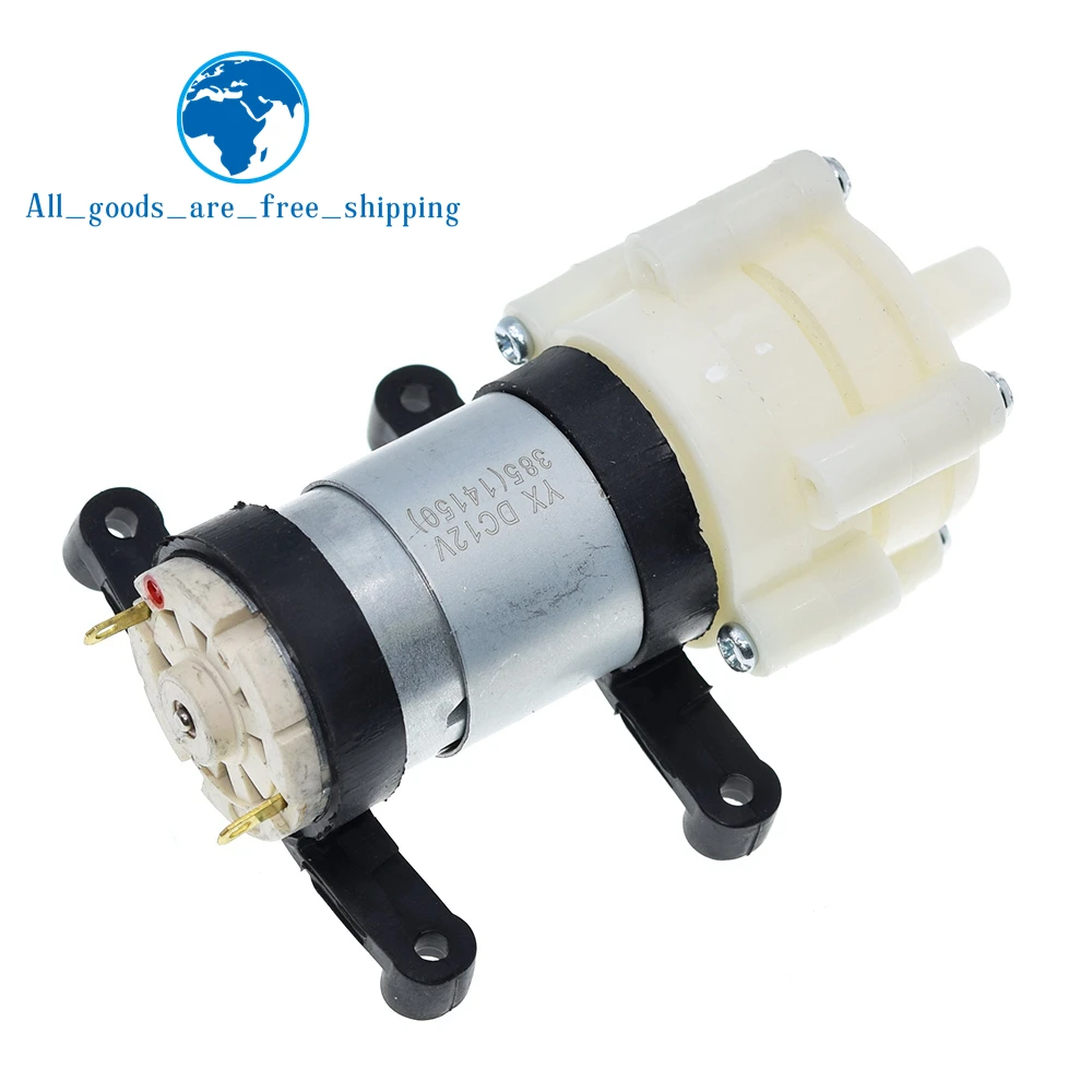 TZT  DC6-12V R385 Aquarium Fish Tank Round Water Air DC Diaphragm Pump Aquarium Air Pumps Accessories