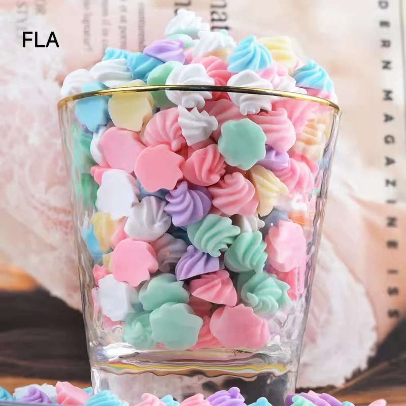 100pcs/Bag Simulation Macaron Decor Phone Case Decoration For Scrapbooking Kawaii Resin Candy Decoration Craft Embellishments