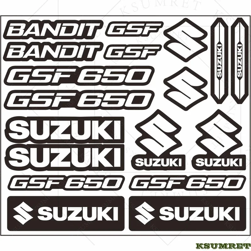 

Vinyl For Suzuki Motorcycle Stickers GSF650 Logo Decal Reflective Waterproof