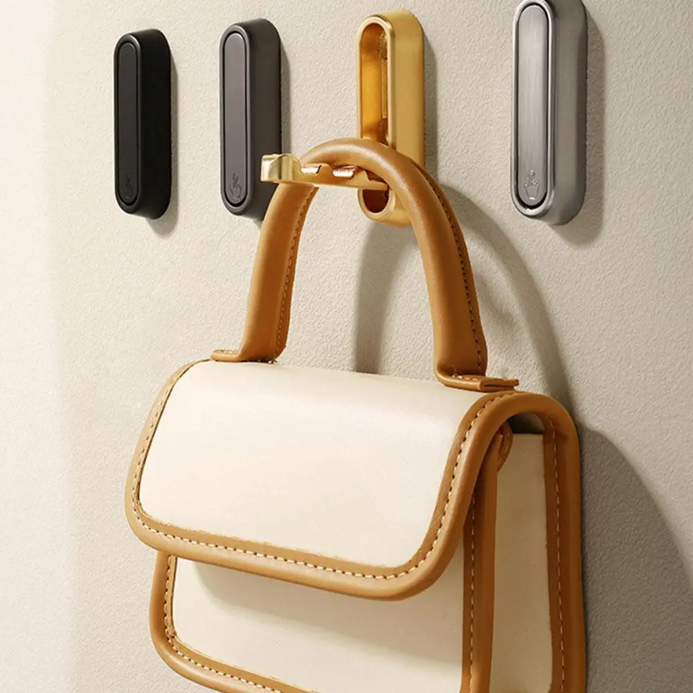 1Pc Folding Invisible Hook Folding Invisible Hook Single Punching Hanging Hat Hook Wall Bathroom No Clothes Hook Fixed Hang