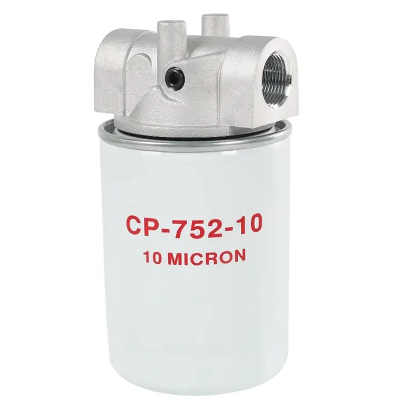 A27F-CP-752-10 Hydraulic Oil Filter Assembly, Spin-On Design 10-Micron 20 GPM 200 PSI 3/4