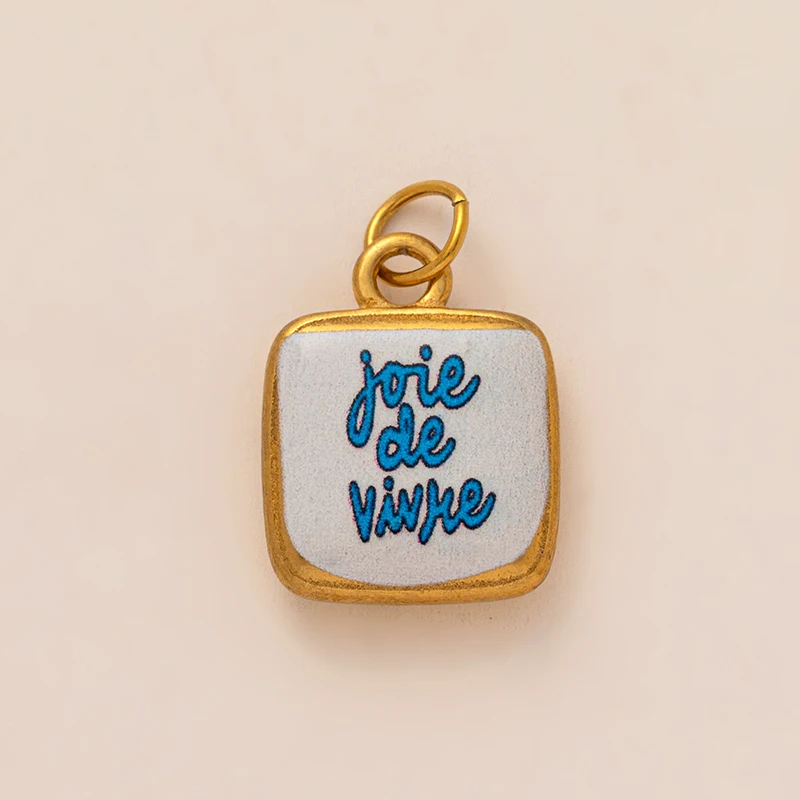 10 قطعة/الوحدة DIY مزيج مجوهرات اكسسوارات الفولاذ المقاوم للصدأ قذيفة ابتلاع رسائل قلادة لسوار الهاتف سحر