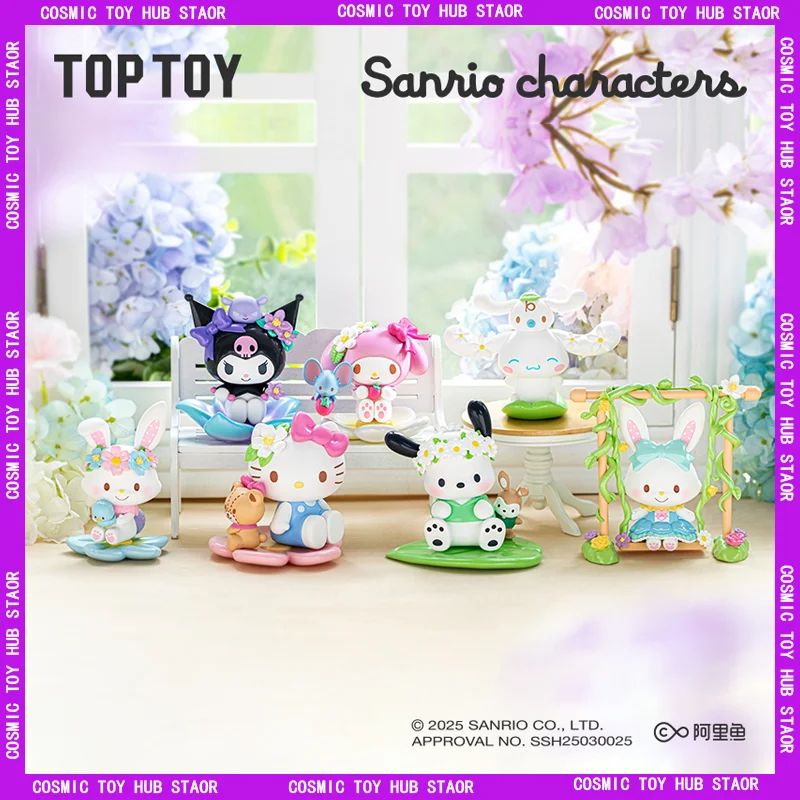 

Hot New Flower Intent Series Blind Box Hello Kitty Cool Lomi Cute Blind Box Toy Desktop Ornament Collection Gift For Girlfriend