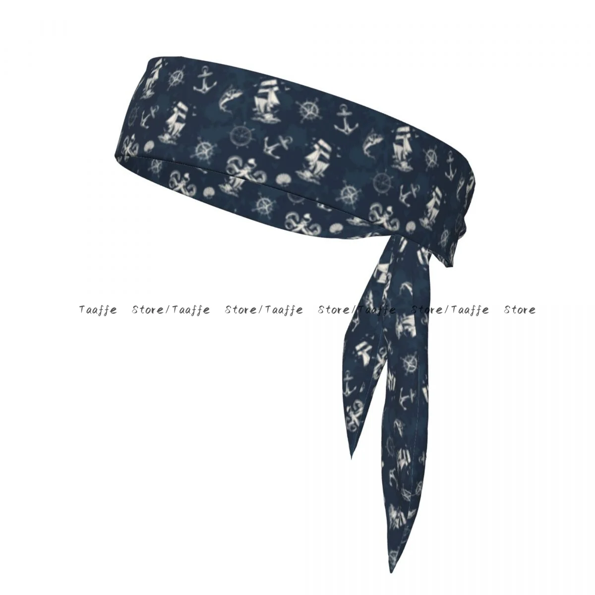 Tie Headbands Ocean Ship Anchor And Octopus Sports Head Band Athletic Sweatband Bandana Sweat Wicking