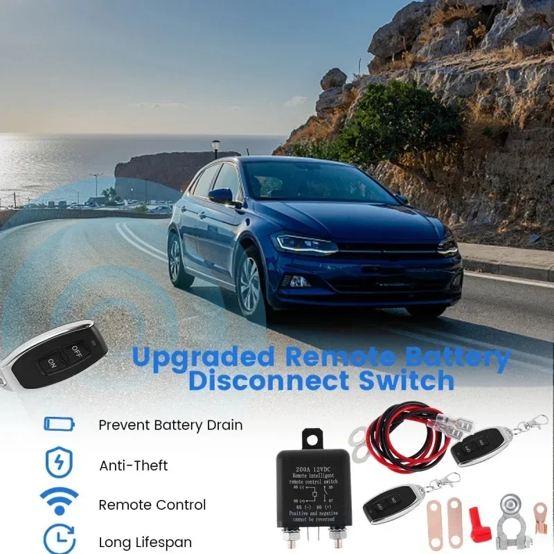 

Upgrade Intelligent Remote Control Relay Power Off Switch Car Battery Wireless Control Breaker Modification