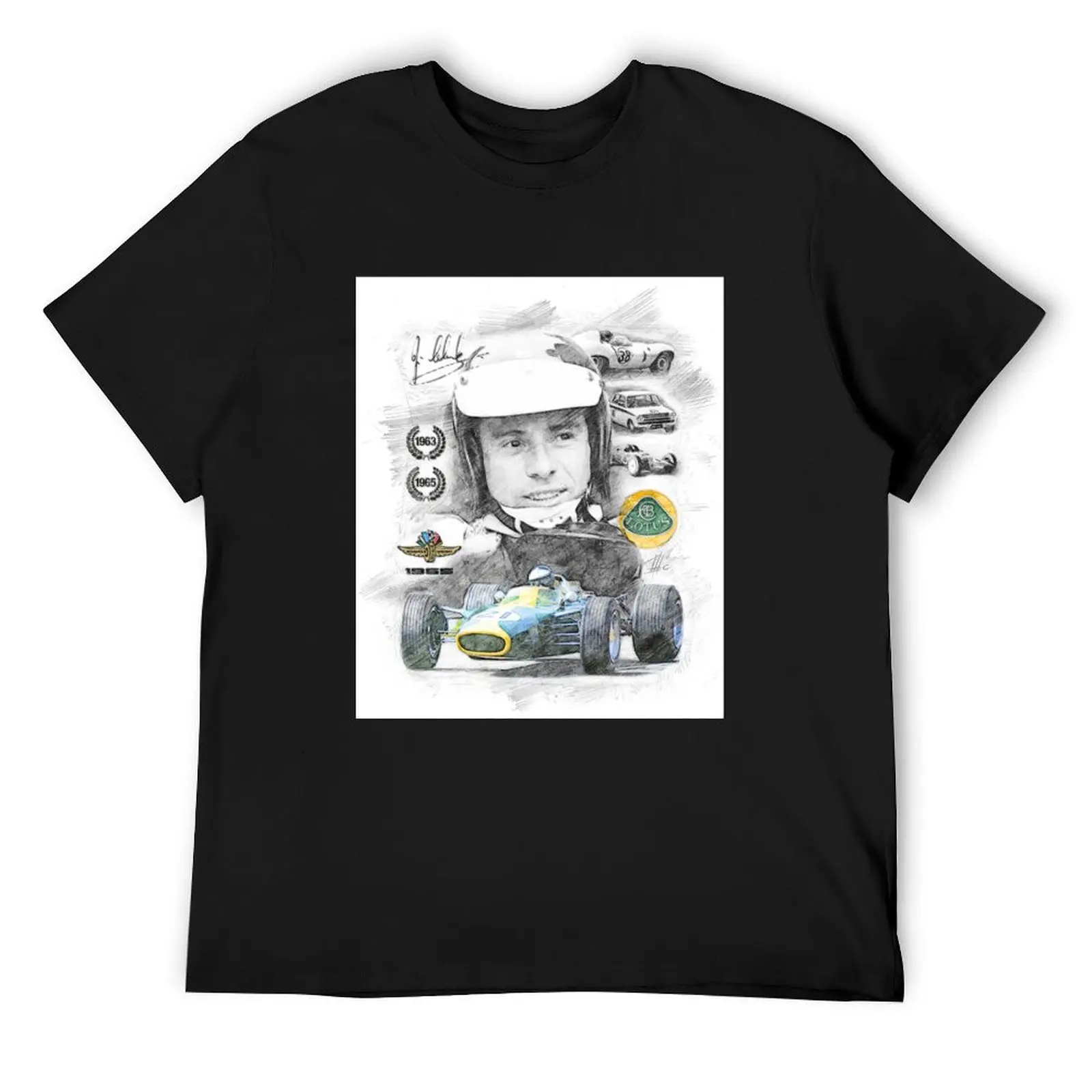 

Jim Clark T-Shirt cotton man t-shirts luxury designer oversizeds men graphic t shirts
