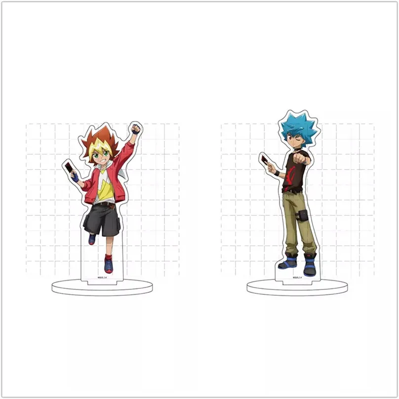 Game Yu-Gi-Oh! SEVENS Acrylic Stand Doll Anime YuGiOh Yuga Oudou Luke Tatsuhisa Kamijou Figure Model Plate Cosplay Toy for Gift