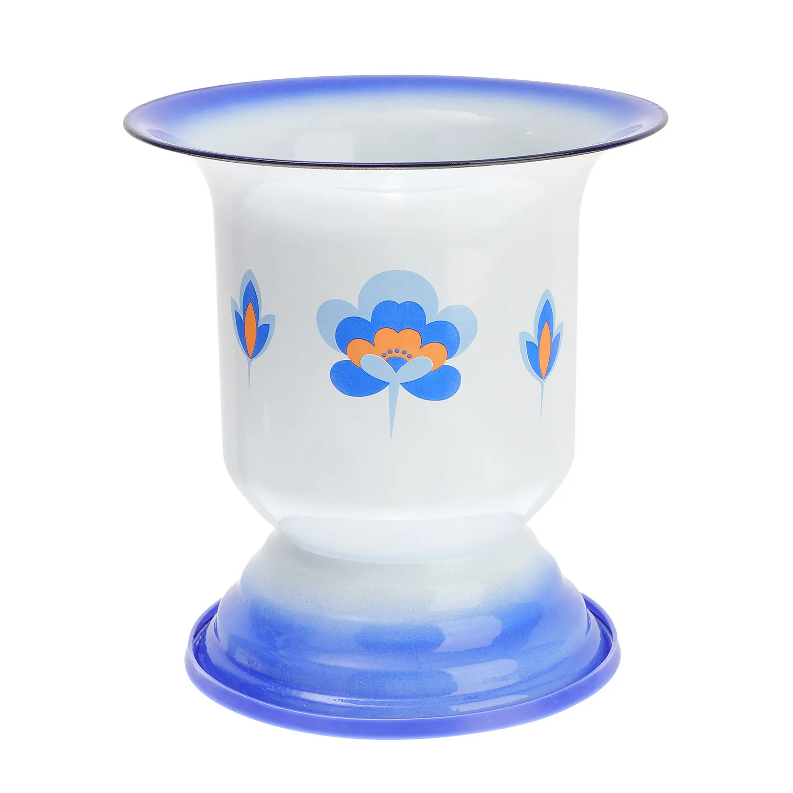 Spittoon Chinese Vintage Chamber Pot Enamel Old Fashioned Spitoons White Traditional view 2