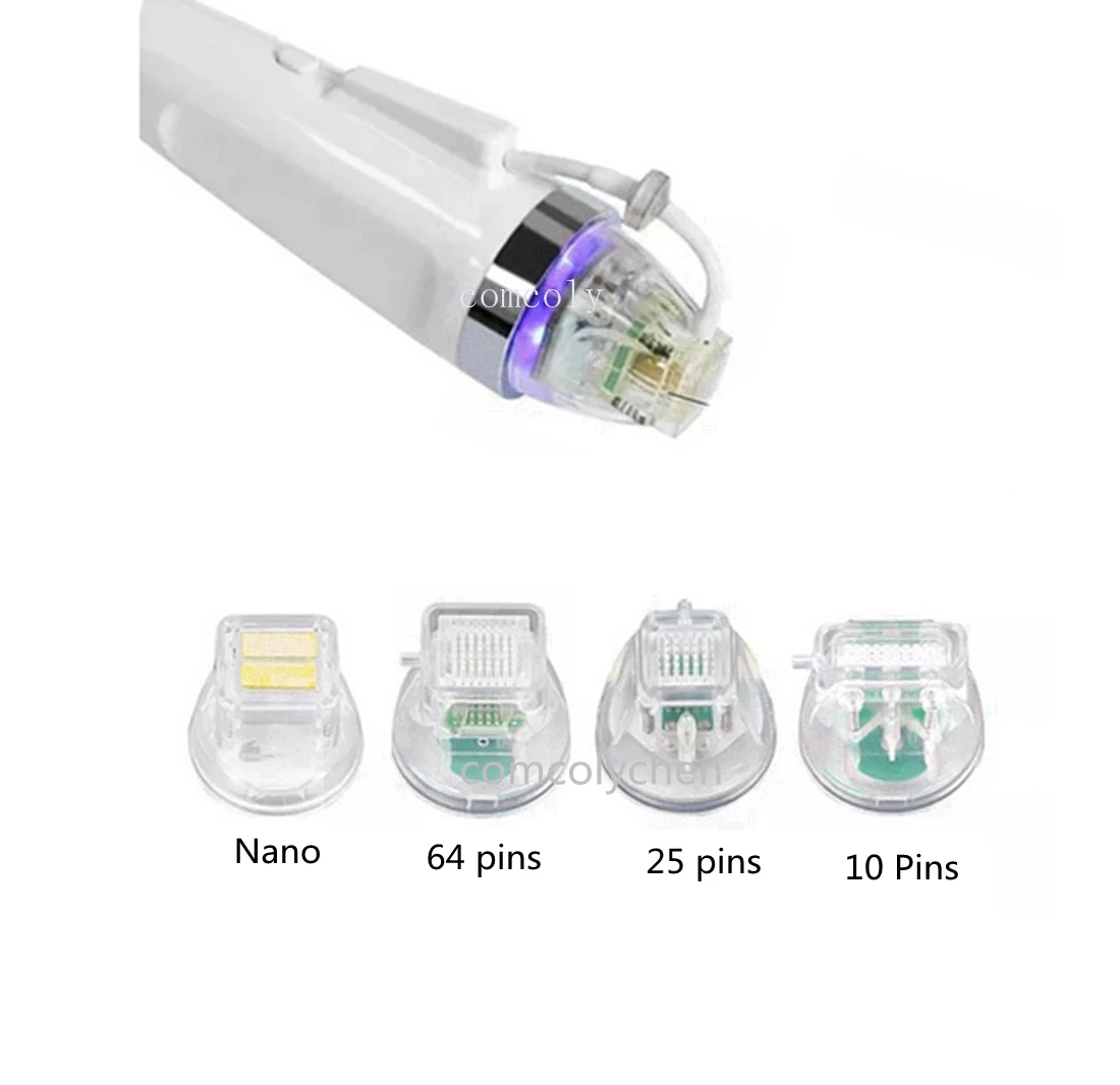 Microagujas RF desechables para máquina de RF fraccionada, cabezal de repuesto de 10 pines, 25 pines, 64 pines y Nano tatuaje