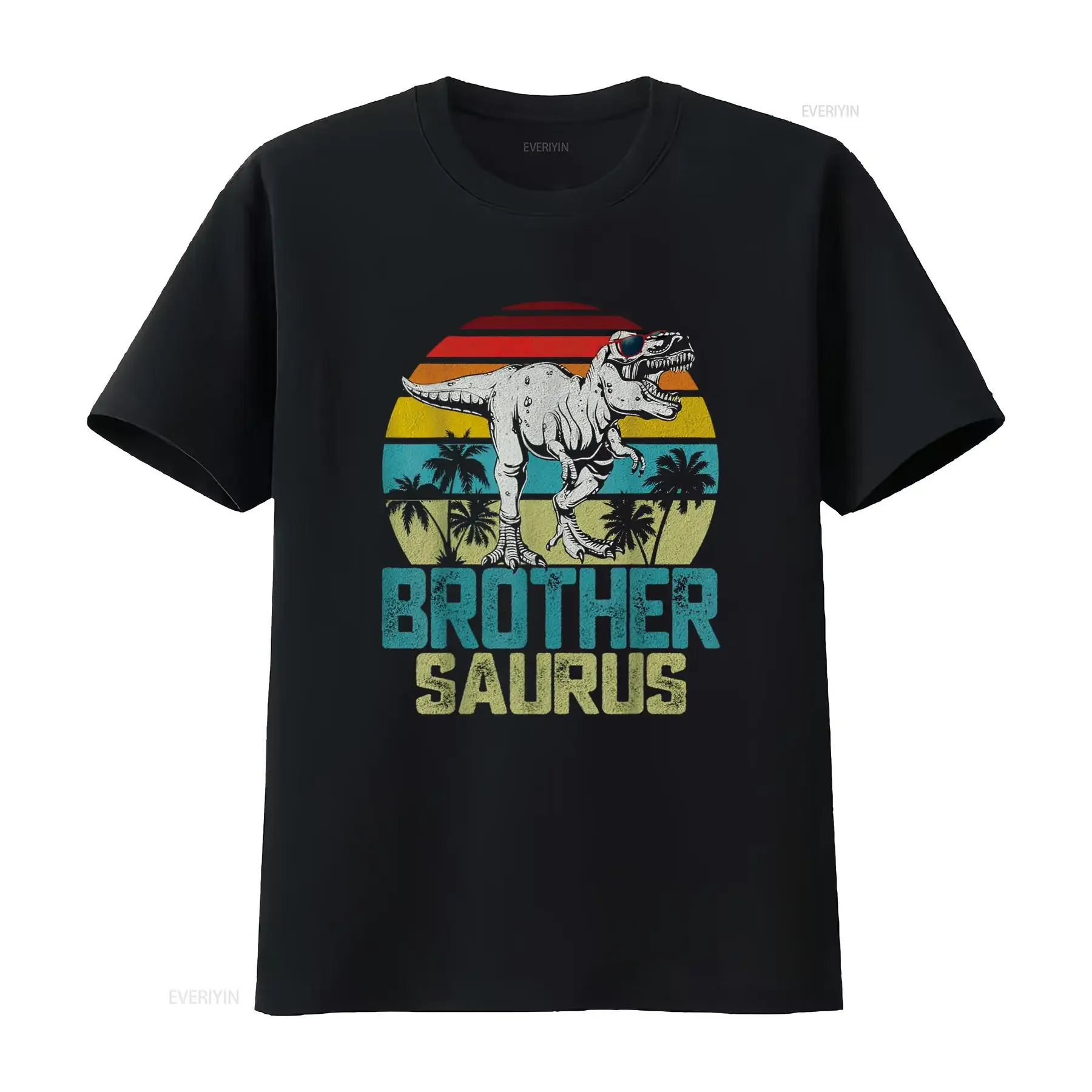 Brothersaurus T Rex Dinosaur Brother Saurus Family Matching Shirt vintage Washed Soft Unisex Casual Top For Everyday Wear