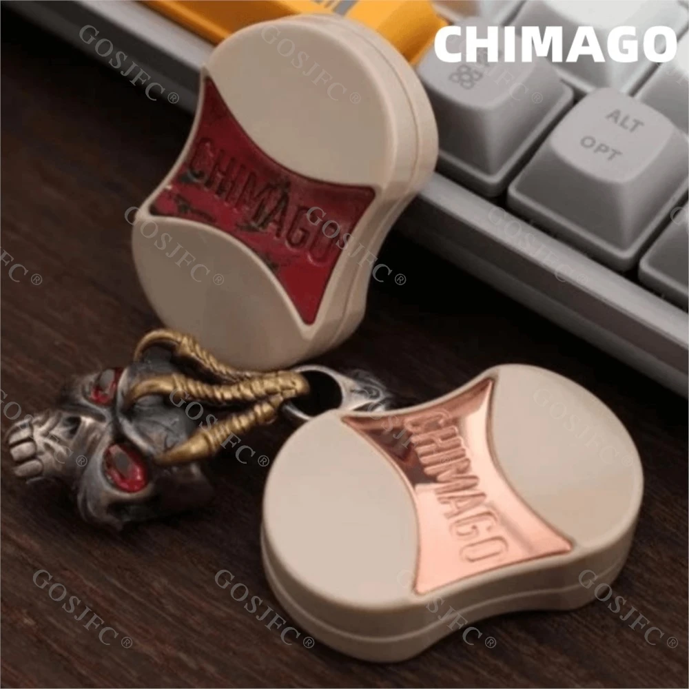 

CHIMAGO EDC PEEK Copper Fidget Slider Portable Office Desk Accessories Anxiety Toys Push Slider Stress Relief Toy