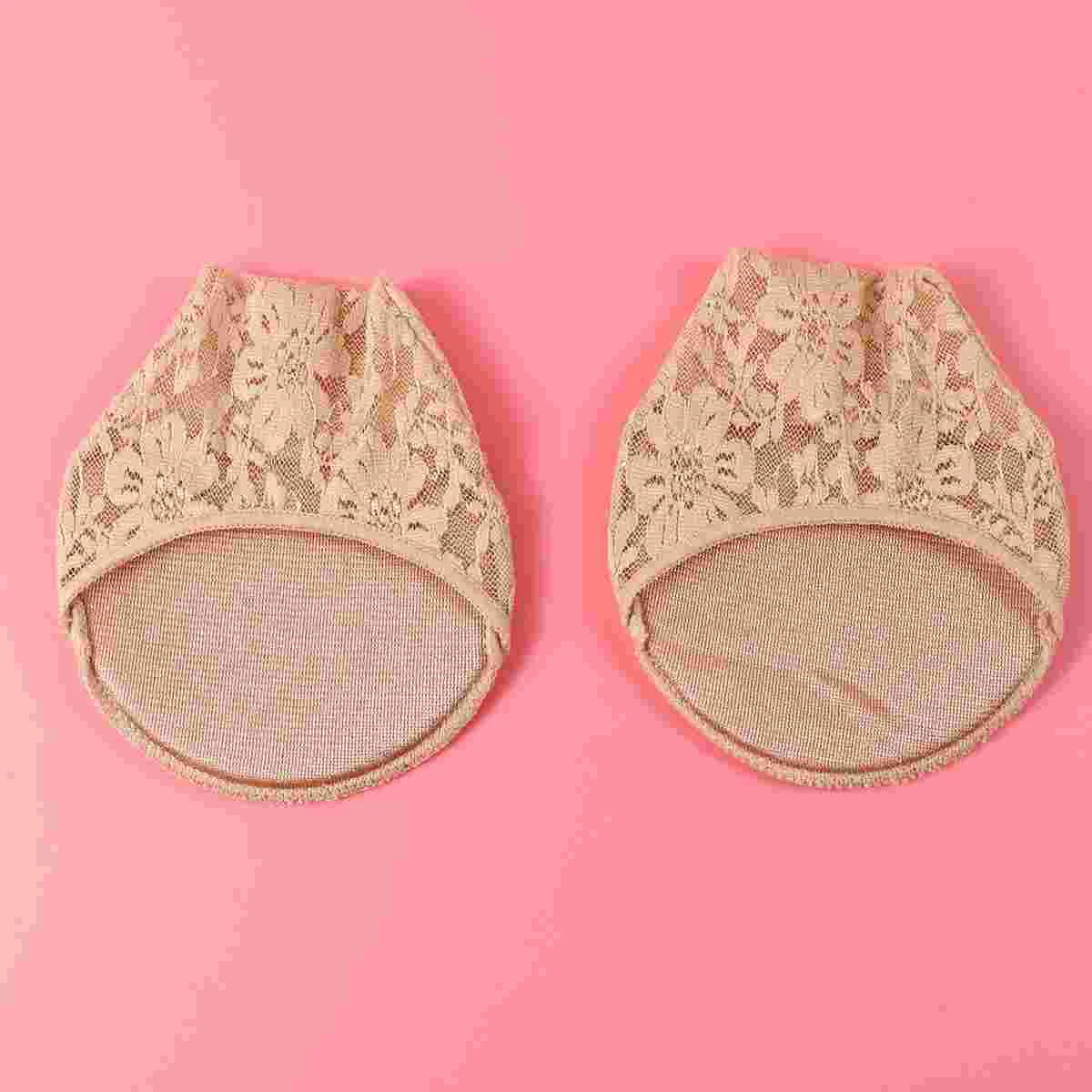 

2 Pairs Women's Shoes Seamless Womens Socks Insoles for Heels High Inserts Half Mat