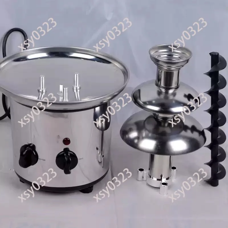 3-Tier Chocolate Fountain Machine, Household Multi-use Fondue Maker for Party Dessert Coating