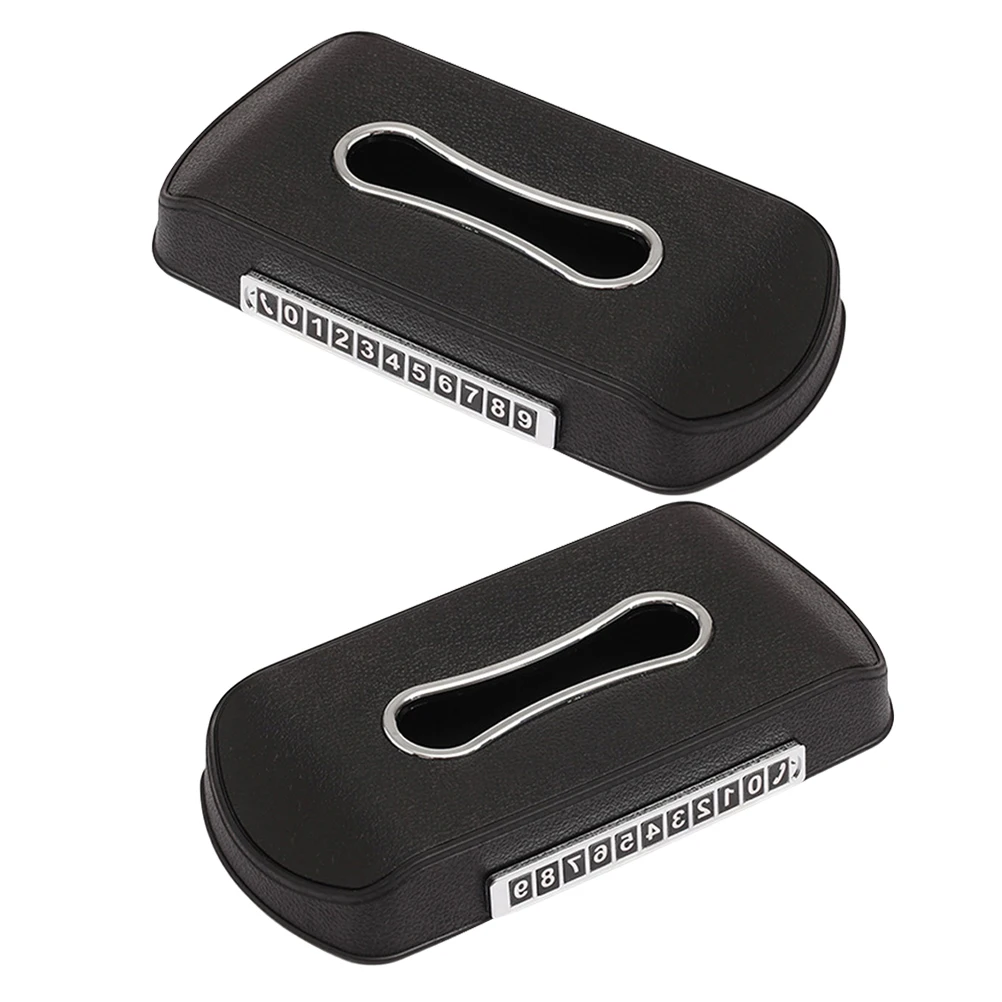 

2pcs For Visor Sun Visor Organizer Napkin Holder Storage Box Hanging Case For Interior Car Accessories Car Tissue Box Holder
