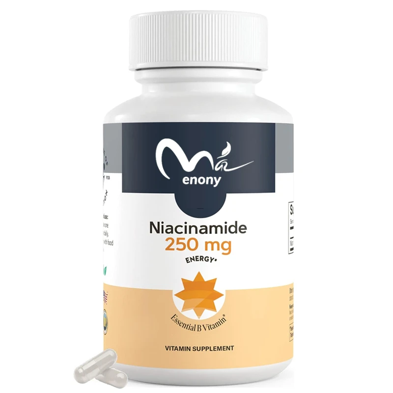 Reines Niacinamid Vitamin B3 Niacinamid 250 mg Vegetarismus Vitamin Niacinamid-Ergänzungsmittel Verbessern Sie die Bioakkumulation