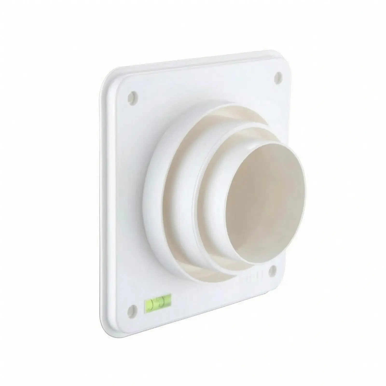 Suction Barrier Damper with Wall Plate | Effective Odor Control, Flame-Retardant PVC Material, Non-Return Duct damper, for