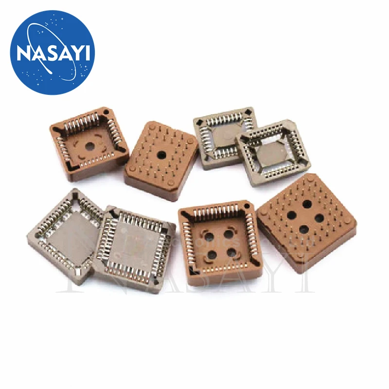 10pcs/lot In-line PLCC test seat chip base PLCC32 IC seat DIP