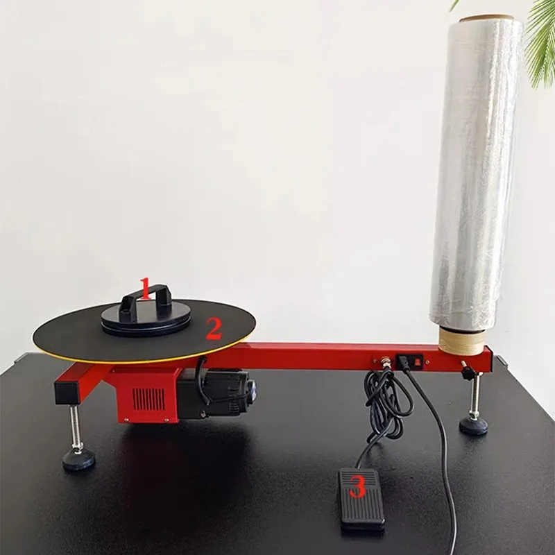 Semi-Automatic PE Stretching Film Packaging Machine Baler Cardboard Box Packaging Machine Express Tool