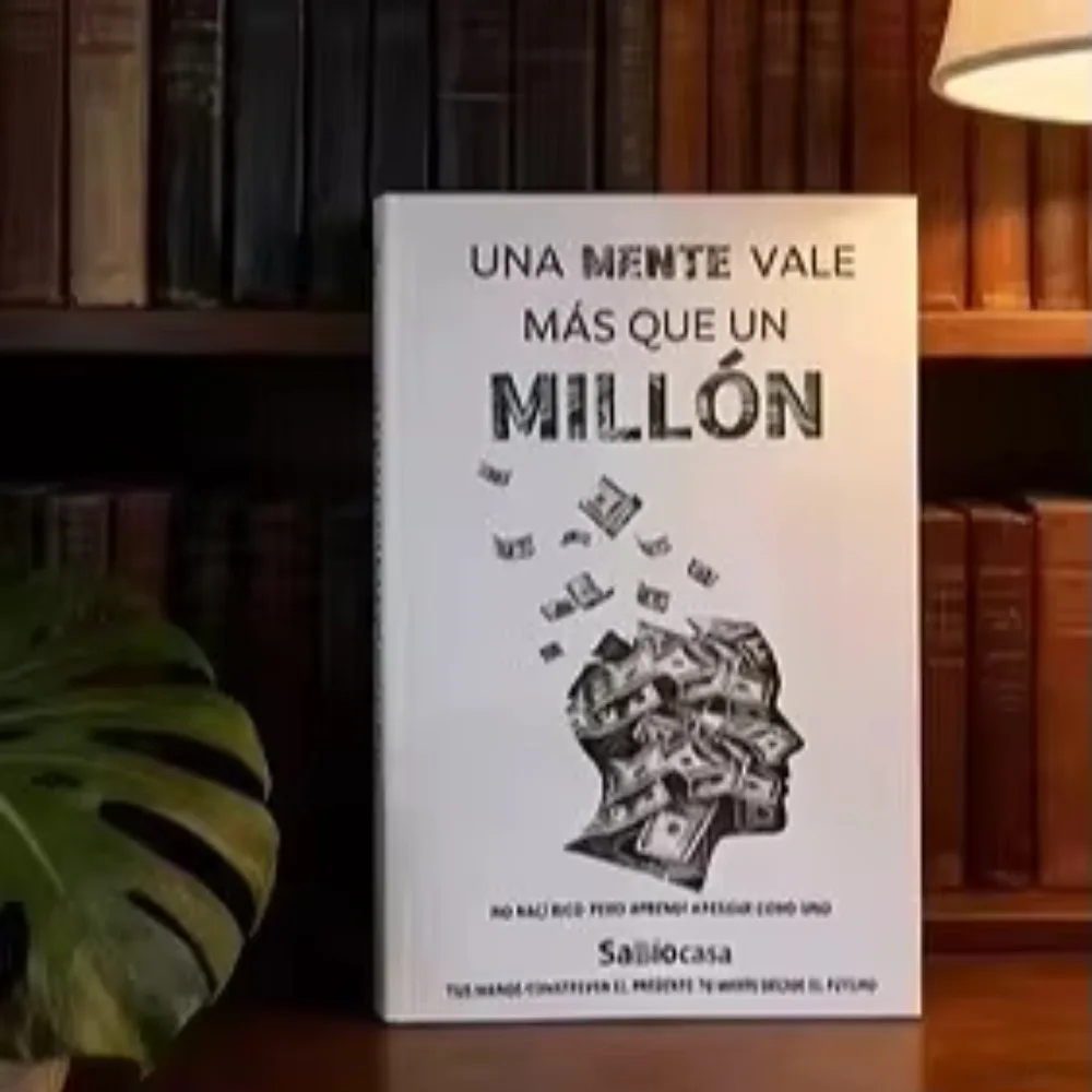 Spanish Book One Mind Is Worth More Than a Million, Wealth Mindset Self Help Finance Paperback for Adult Entrepreneurs