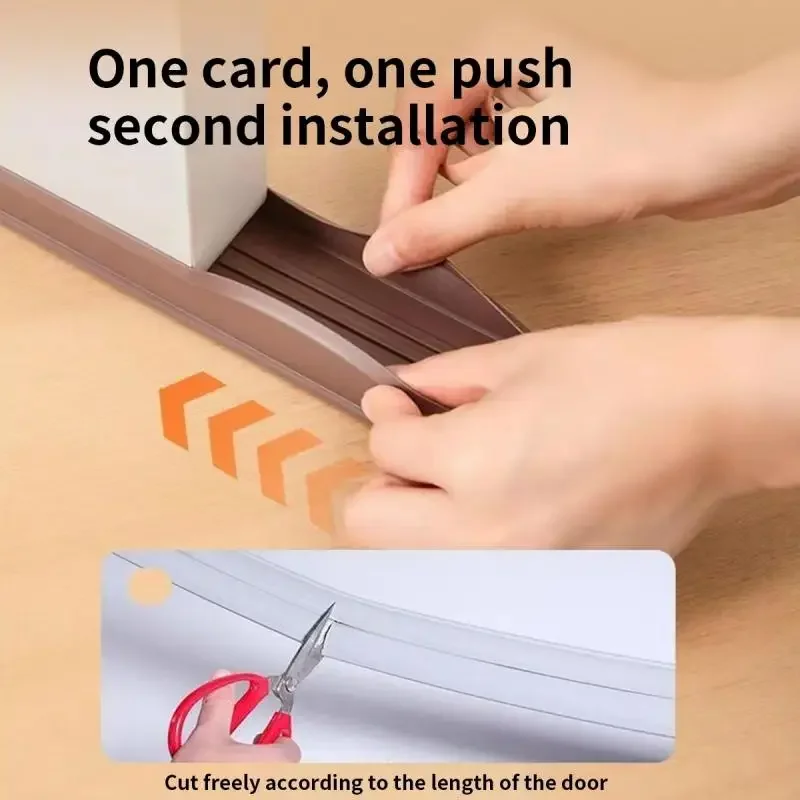 1pc Door Draft Stopper for Bottom, Seal Dust And Noise Insulation Weather Stripping Draft Guard Insulator Sealing Strip image 5