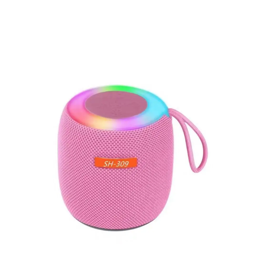 SH309 Fabric Bluetooth Mini Speaker Colorful Lighting Small Long Battery New Audio Outdoor Sport Riding - Image 5