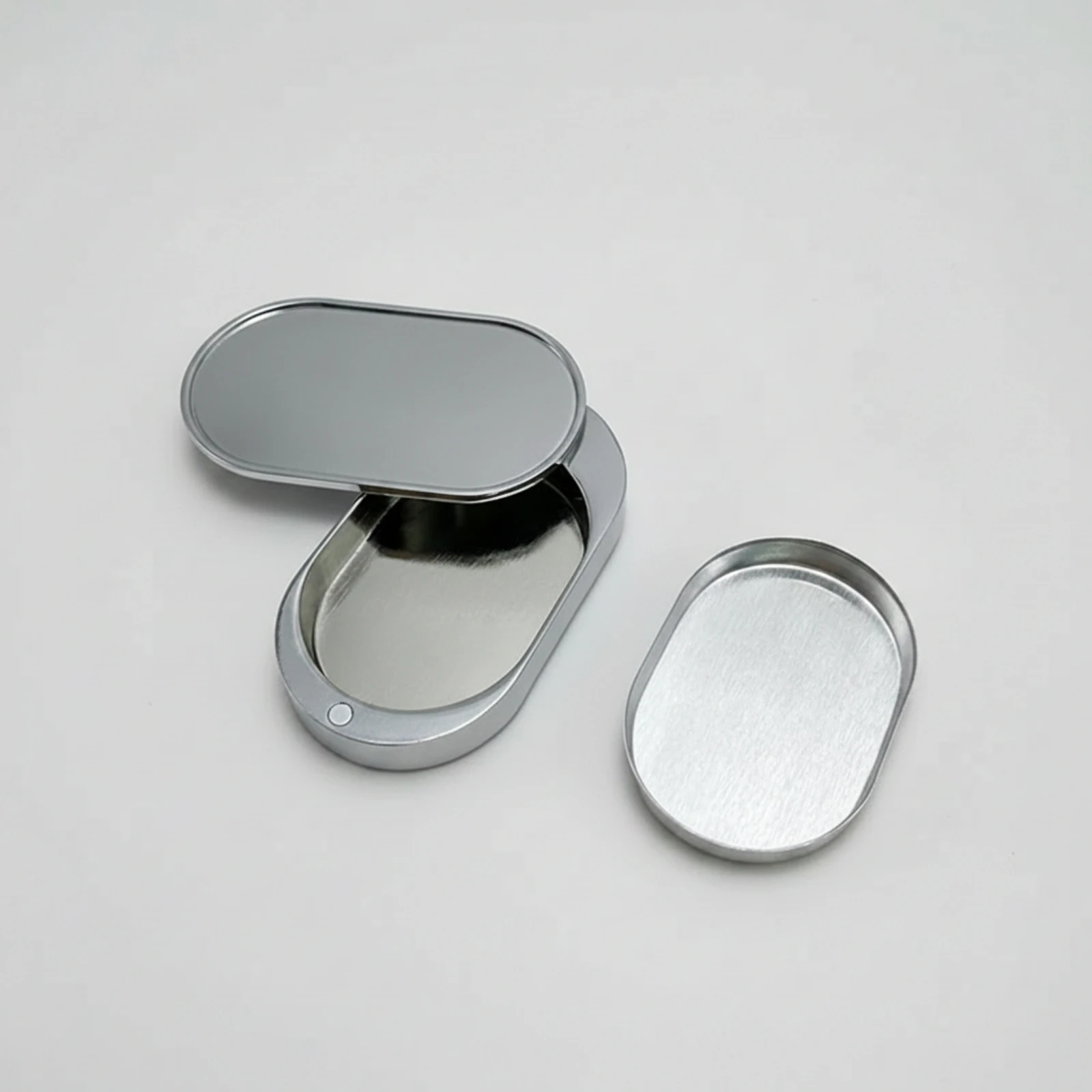 Sliding Salve Case Compact Metal Case with Tray Metal Slide Top Tin Container Refillable Slide-Top Tin Container Smooth