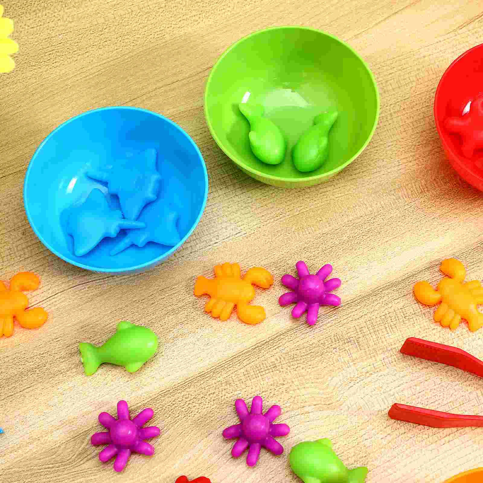 Montessori Teaching Aids Set Preschool Learning Toy Sorting Toys For Toddlers Animal Games Tpe Matching