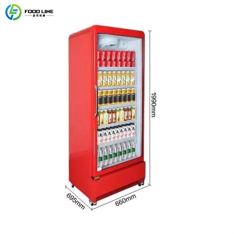 Customized Smart Fridge with AI Camera Unattended Vending Machine Cooling Snacks Beverage Retail
