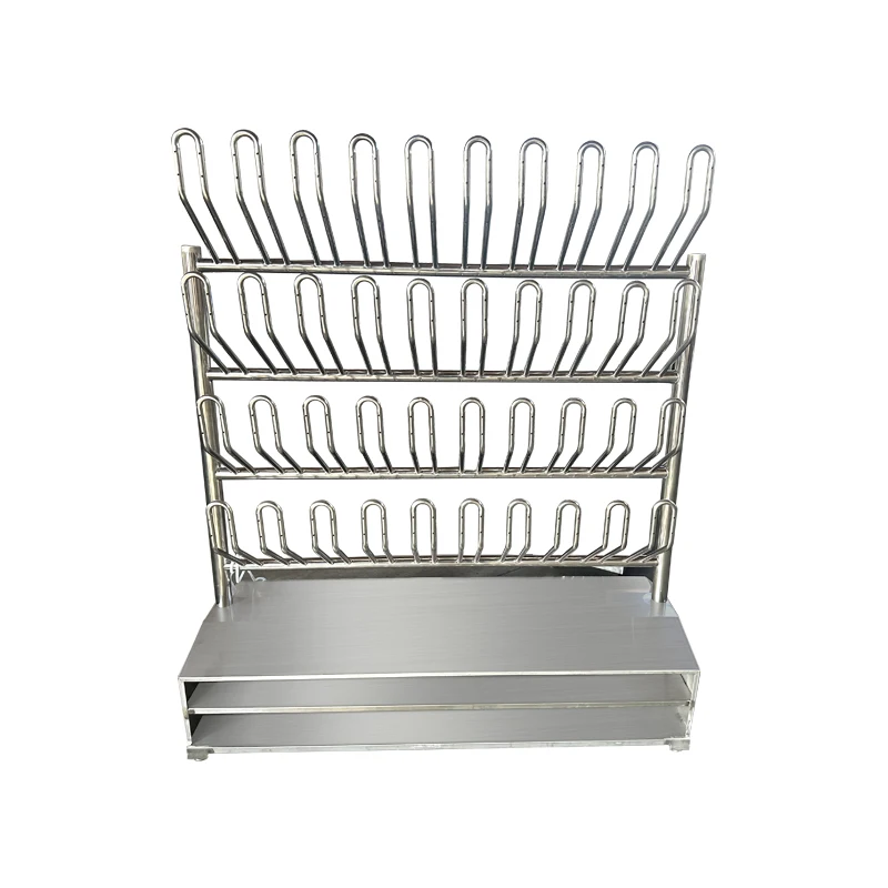 Stainless steel drying water shoe rack purification workshop food factory slaughterhouse drying water shoe rack stainless