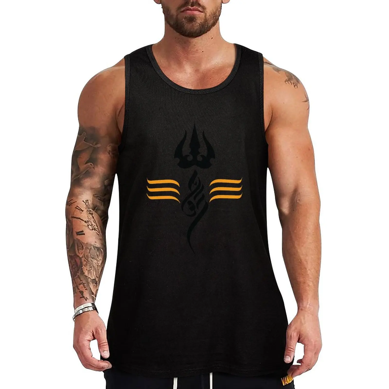 

Trident of Shiva Classic Tank Top mens clothing Gym clothes Men gym sportswear
