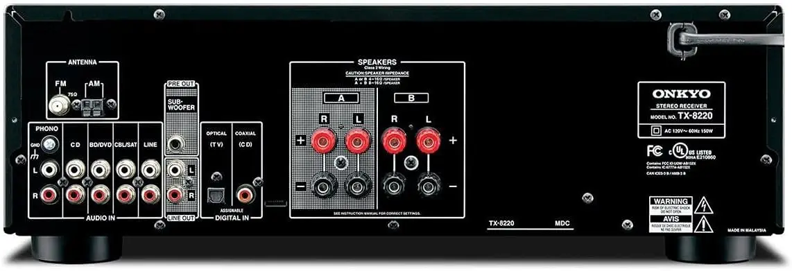 TX-8220 2 Home Audio Channel Stereo-Empfänger mit Bluetooth, schwarz