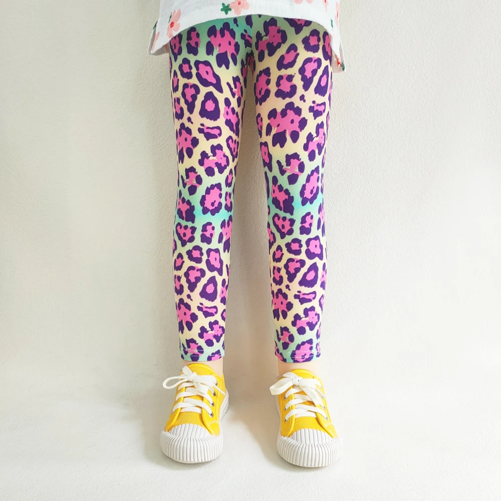 Kinder kleidung Kinder hose Frühling und Herbst Mädchen gedruckt Cartoon Slim Fit Hose Sommer hose – Detail 4