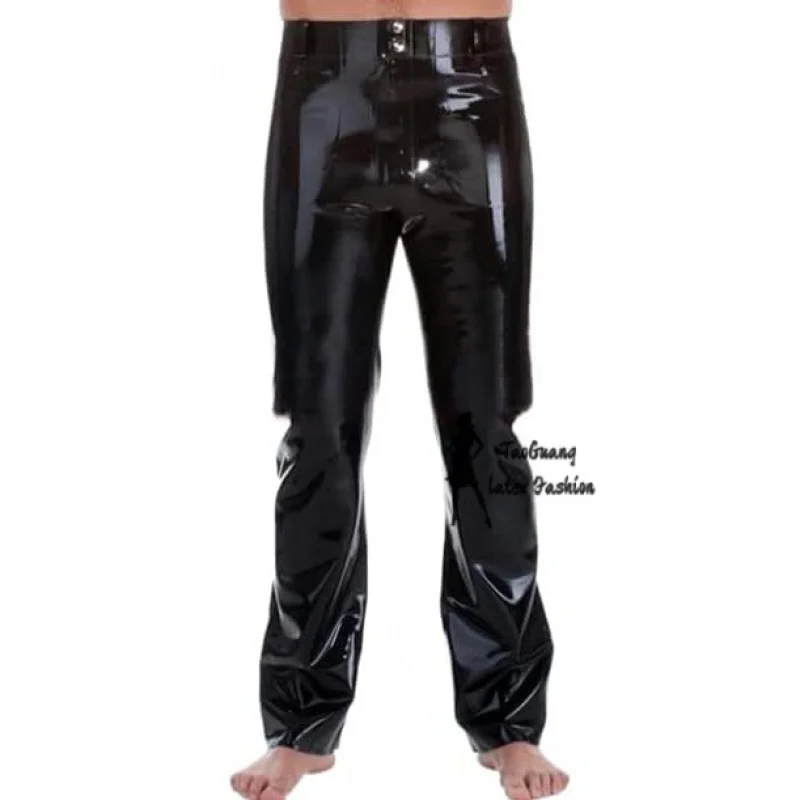 

Rubber Latex Man Trousers Pants Fetish Costumes with Pockets