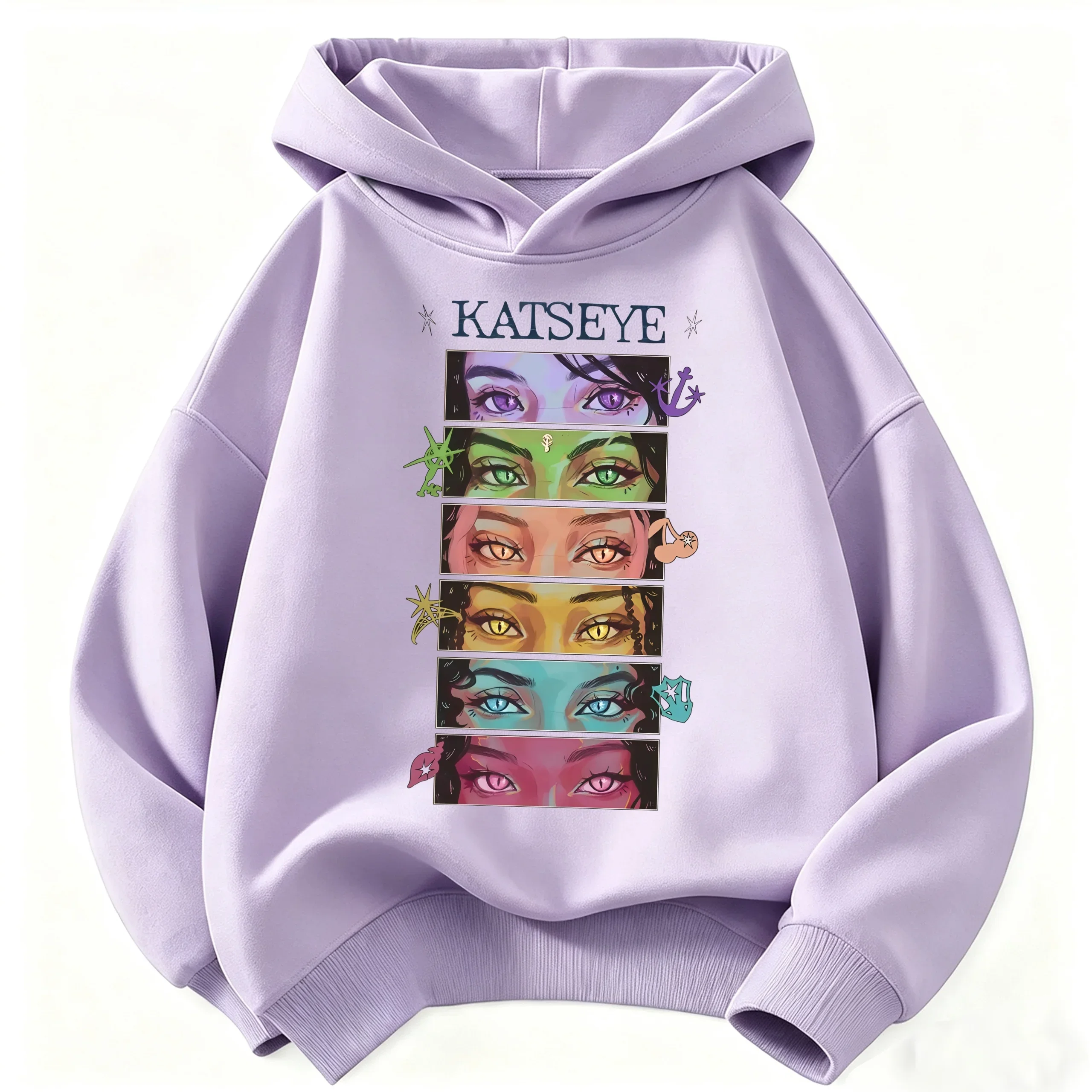 2026 Mädchen-Mode-Hoodie: Katseye Girl Group Grafik-Pullover, Warmer Lässiger Street-Style-Hoodie für Jungen und Mädchen, Kinderkleidung – Detail 3
