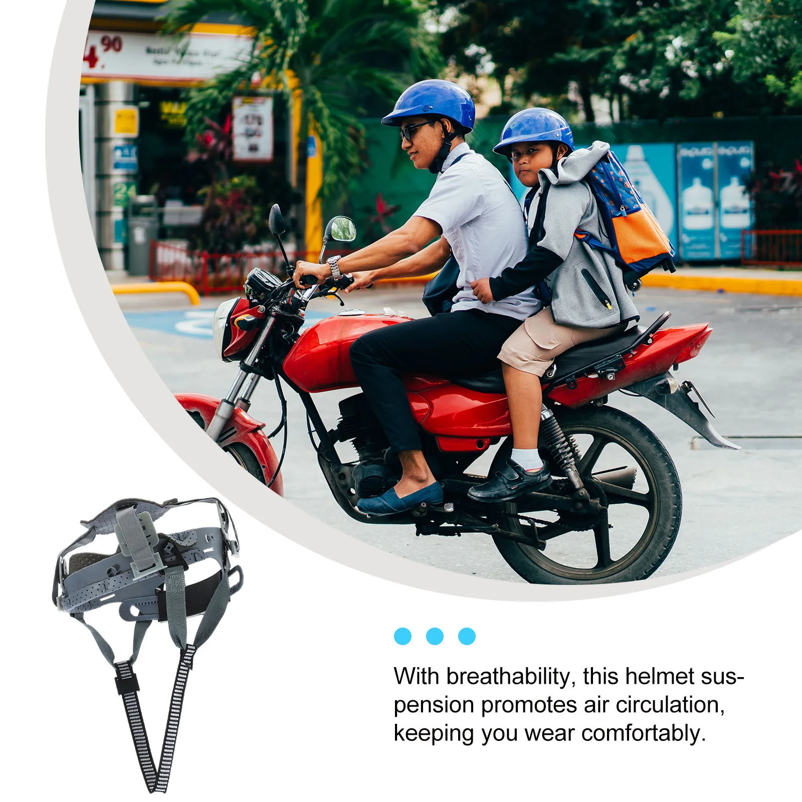 Hard Hat Liner Safety Hat Suspension 4-Point Button Design Breathable Adjustable Accessories for Men Labor Protection