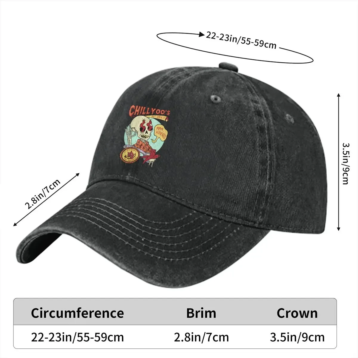 Chillyoo's Classic Baseball Cap Men Hats Women Visor Protection Snapback Mexican Skull Santa Muerte Caps