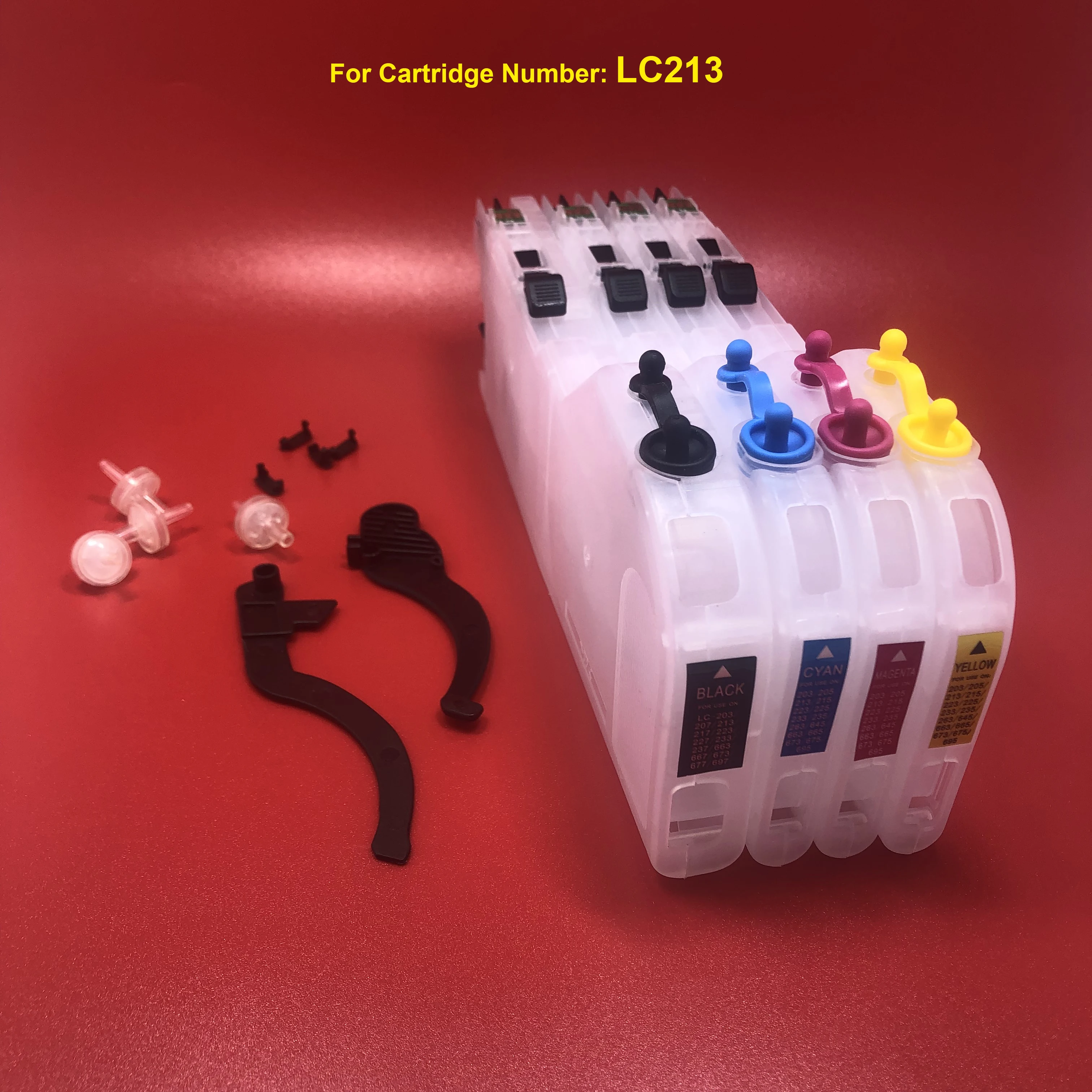 

LC213 Long Refillable Ink Cartridge for Brother DCP-J4220N-B/W DCP-J4225N-W/B MFC-J4720N MFC-J5620CDW MFC-J5720CDW MFC-J5820DN