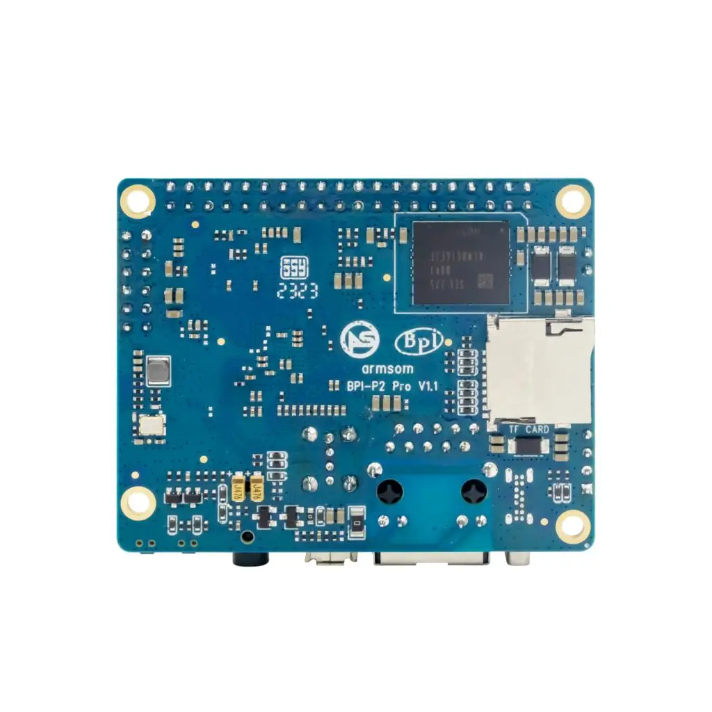 Imagem -02 - Bow Banana pi Bpi-p2 Pro Rockchip Rk3308 64bits Quad-core Arm Cortex-a35 With Module Poe 512m Ddr3 8g Emmc Support Wifi Bluetooth