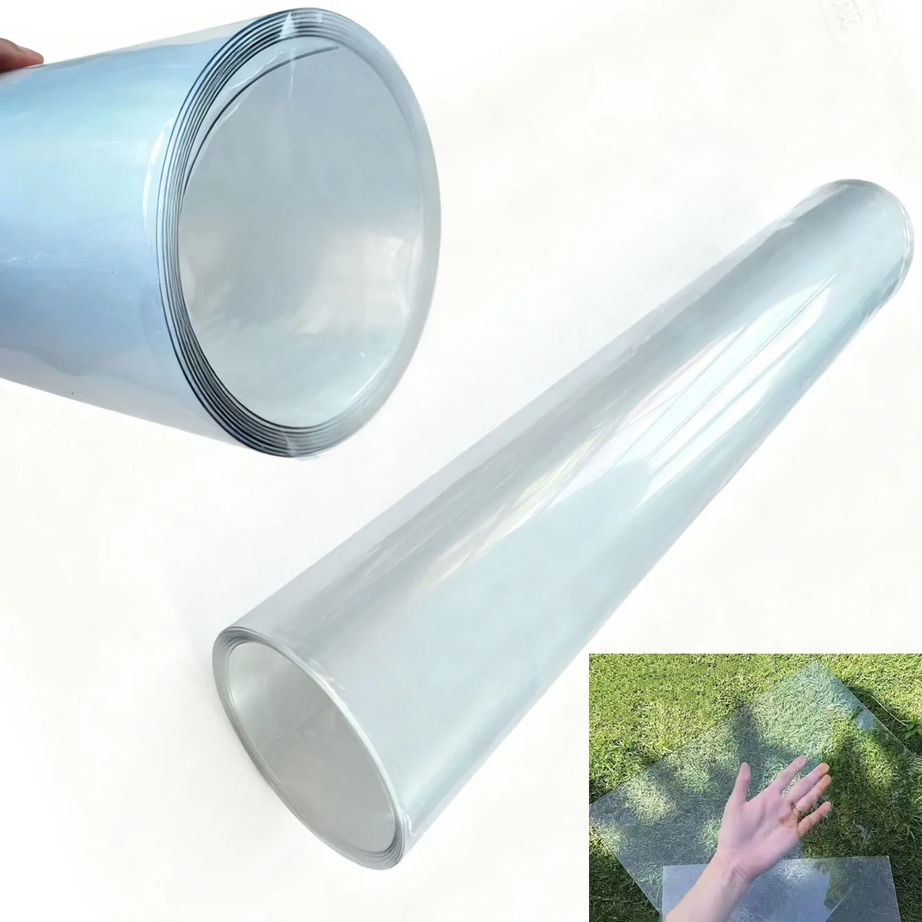 96 inch * 24 inch transparent board rain shelter, invisible transparent plastic board, used for outdoor sunshade, UV protection,