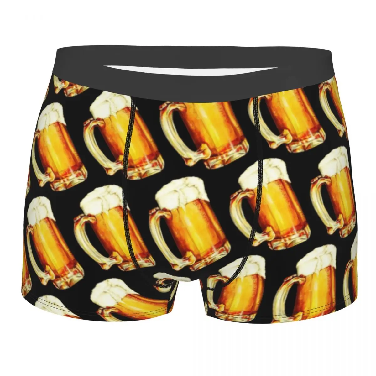 

Custom Bier Pattern Beer Underwear Men Breathbale Alcohol Lover Boxer Briefs Shorts Panties Soft Underpants For Male