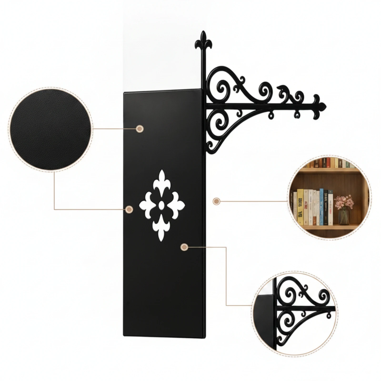 divisor-de-prateleira-com-suporte-divisor-de-estante-ornamentado-suporte-para-livros-robusto-estilo-gotico-para-leitores-biblioteca-domestica