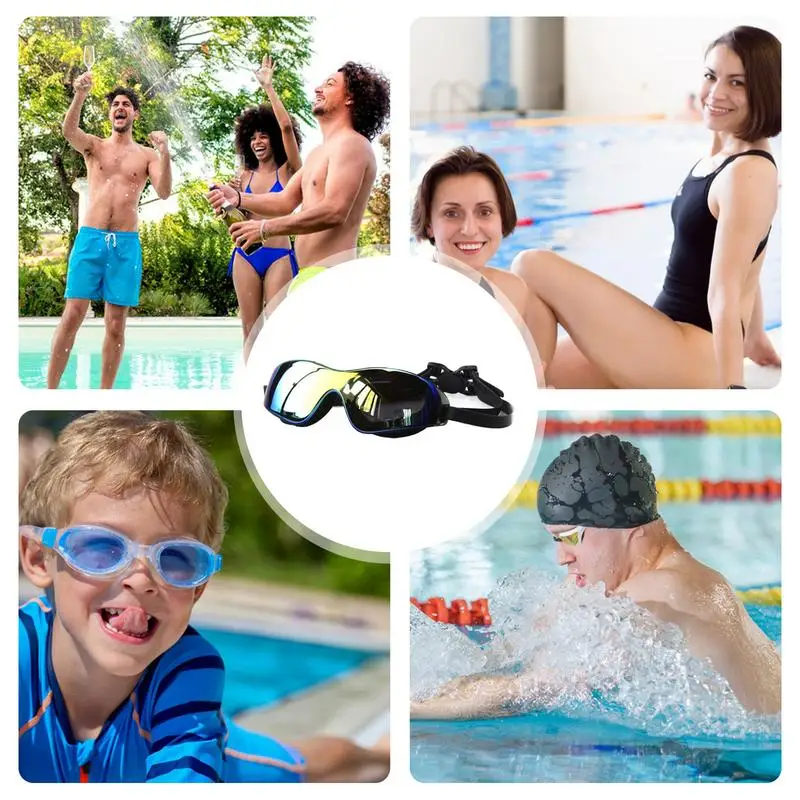 Lunettes de natation anti-buée HD étanches pour hommes et femmes, lunettes de natation, lunettes de sports nautiques, équipement de natation, vision claire