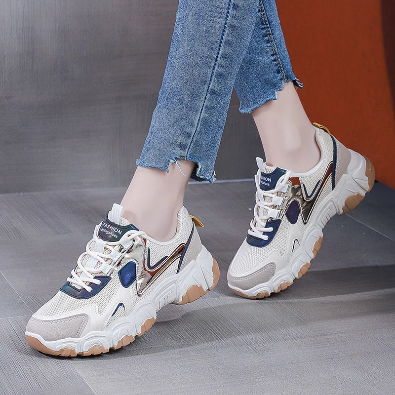 Casual Fashion Thick Bottom Sport Shoes for Women Outdoor Athletic Walking for Male Luxury Brand Natural Leather Casual Sneakers