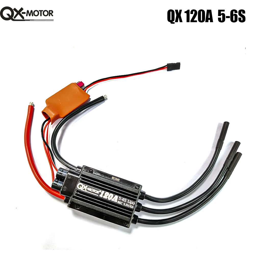 

QX-MOTOR Brushless ESC 120A ESC 5-6S Внешний ESC для 80 мм EDF/Motor/Remote Control Toys