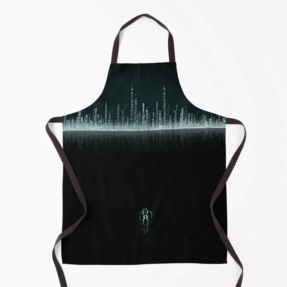 

Tron City Apron Household Items Kitchen chef costume kitchen jacket woman Kitchen Novel Accessories Apron